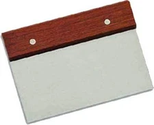 Chopper Scraper Dough Cutter Stainless Steel Griddle Tools Wood Handle Spatula 