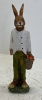 Clayre Eef Osterhase Osterdeko Hasenmann Mit Korb MöHren Ostern 17X6X4,5 Cm