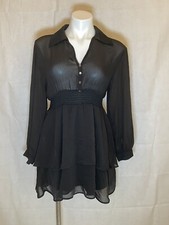 ZARA SHORT DOUBLE-LAYER DRESS BLACK | 2354/925