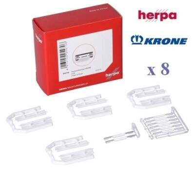 Set de 8 pare-chocs de semi-remorque ''Krone''  - Herpa - Echelle 1/87 (Ho)