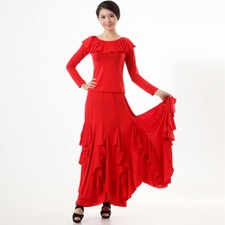 NEW Latin salsa tango rumba Cha cha Ballroom Dance Dress Top Skirt N018