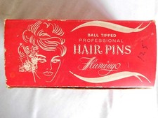Vintage No.3110 Box Ball Tipped Professional Hair Pins-Flamingo Crimped Brown-2"