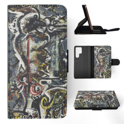 FLIP CASE FOR SAMSUNG GALAXY|JACKSON POLLOCK - THE SHE-WOLF ART PAINT