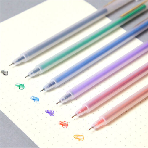 6pcs Novelty Kawaii Frosted Color Ballpoint Pen Kids School Stationery Random - Picture 2 of 9