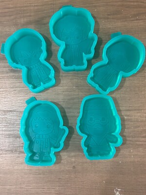 Wizard Character Freshie Mold Set   Silicone Mold Fan Inspired, Buy 1 or All 5