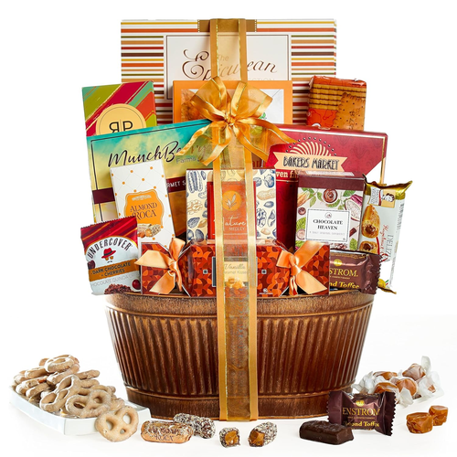 Broadway Basketeers Chocolate Gift Basket Gifts for Women, Men, Families, Colleg
