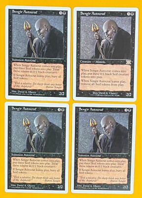 MTG SENGIR AUTOCRAT (x4) 5th Edition (OldManMTG 010-667)