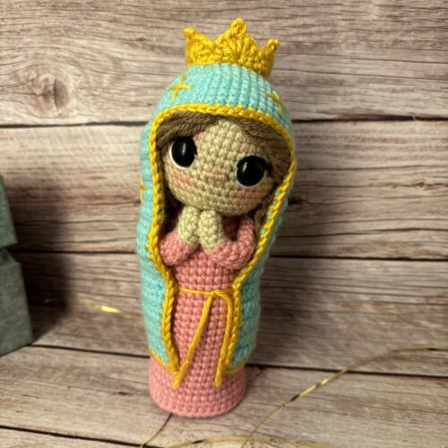 Virgen Maria Amigurumi Doll Handmade Crochet  - Foto 1 di 4