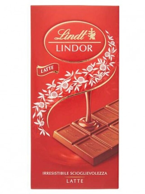 TAVOLETTA LINDOR CIOCCOLATO AL LATTE CON MORBIDO RIPIENO 100 GR