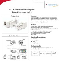 2-Pack CAT3 Phone Keystone Jacks 110 IDC to RJ11/RJ12 Punch Down Type White