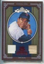 2005 DIAMOND KINGS RED FRAMED DUAL BAT #291 TONY OLIVA TWINS 15/100