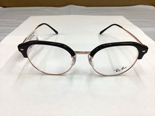 Ray-Ban Eyeglasses RB 7229 8322 Dark Grey On Rose Gold Irregular Frame 53-20 145