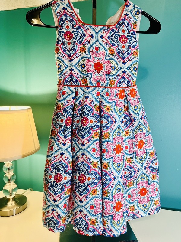 Bonnie Jean Colorful Girls Dress Size 6 X Casual Spring Summer Kids