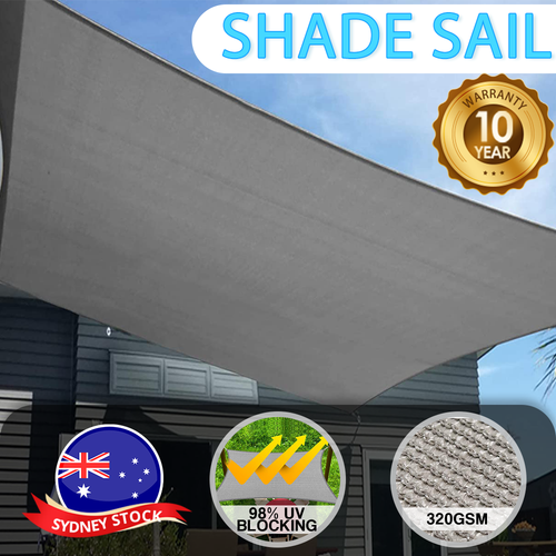 Heavy Duty Sun Shade Sail Outdoor 98 UV Block Canopy Awning Shade