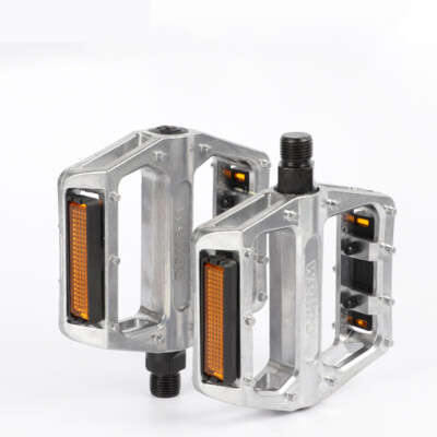WELLGO Mountainbike Pedal VB087 Doppel DU Lager Stahldorn Pedal silber