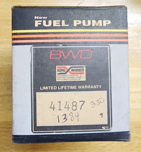 Borg Warner 41487 NOS Mechanical Fuel Pump Airtex 1384 MADE IN USA