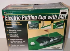 JEF World Of Golf Electric Putting Cup with Mat Long or Short putt adjustment 