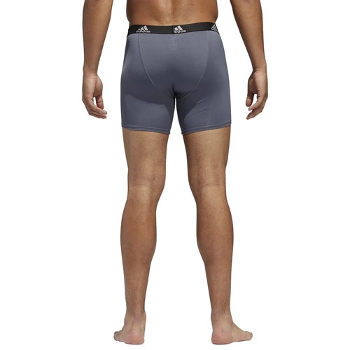 ADIDAS L5544 Men's Black/Grey Performance Boxer Briefs 3-Pack Size S - Picture 6 of 7