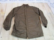 VTG Sears Men's Store Sportswear Faux Fur Lined Brown Waterproof Jacket 44 Tall*