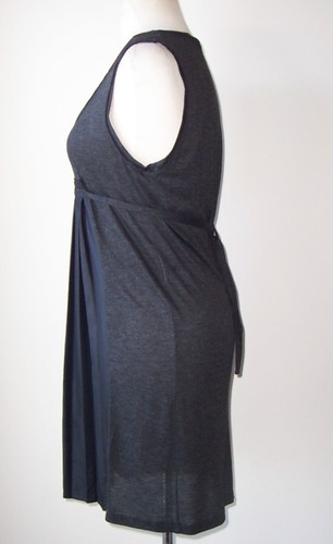 STELLA MCCARTNEY Grey Pleated Tie Back Dress 42 6 - Picture 2 of 3