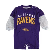 Baltimore Ravens NFL Outerstuff Newborn Purple "Foundation" Jersey Romper
