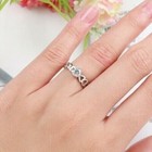 2.20CT CZ Classy Women Promise Ring Silver plated Lovely Ring For Valentine Gift — photo 7