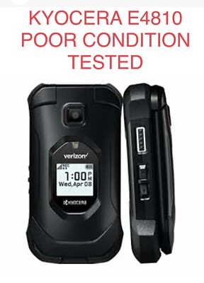 Kyocera DuraXV Extreme E4810 Verizon Wireless LTE 16gb Rugged  C  ConditionStock