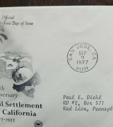 US FDC # 1725 First Civil Settlement in Alta California 1977. - Picture 5 of 6
