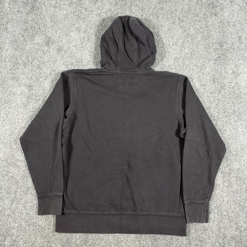 Vintage Russell Athletic Hoodie Mens Size Medium Black Pullover Embroidered