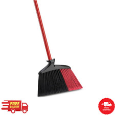 Libman Angle Broom 14 in Extra-Large Indoor Outdoor w/ Strong Thick Steel Handle
