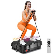 Vibration Plate Exercise Machine,Vibration for Lymphatic Drainage Black