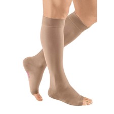 Mediven 20102 PLUS Calf High Open Toe 30-40mmHg Compression Socks - Beige - II