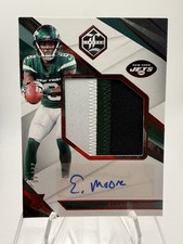 2021 Panini Limited Rookie Patch Autograph Elijah Moore #158 Ruby Spotlight /49