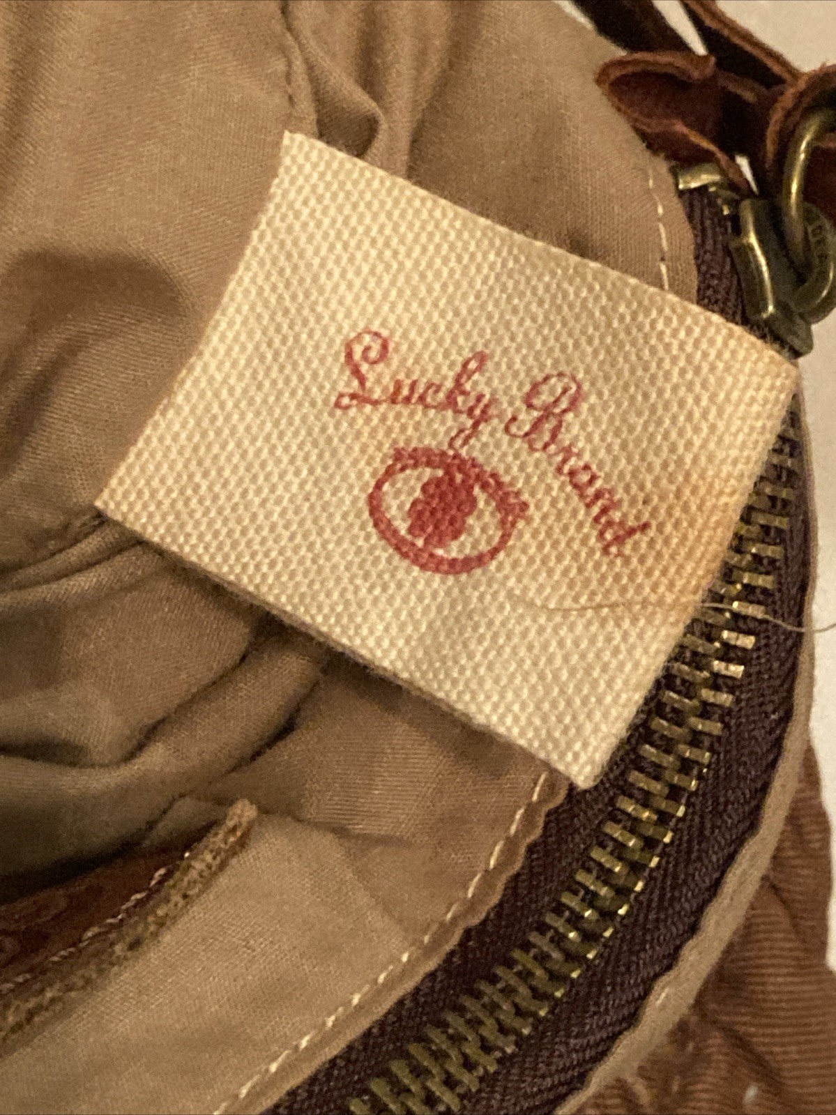 Lucky Brand Patchwork Large Hobo Bag Handbag Leat… - image 14