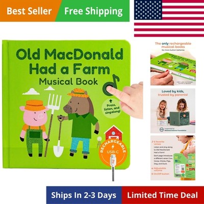Old MacDonald Had a Farm Music Book for Toddlers 1-3  Old - Nursery Rhymes Mu...