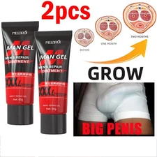 2pcs Male Enhancement Gel Cream Enlargement Cream Care Time Sex Delay For Men US
