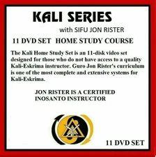 KALI HOME STUDY 11 DVD SET eskrima wing chun sticks jon rister kung fu jkd arnis