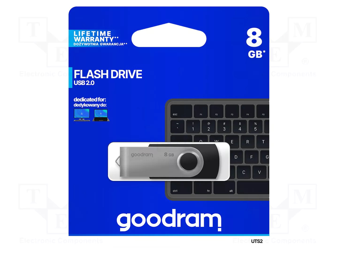 Goodram Noir Pendrive Uts2 8Gb Usb 2.0 - Image 3