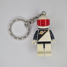 Lego Classic Futuron Spaceman Astronauta Nero Bianco Portachiavi Vintage anni 80