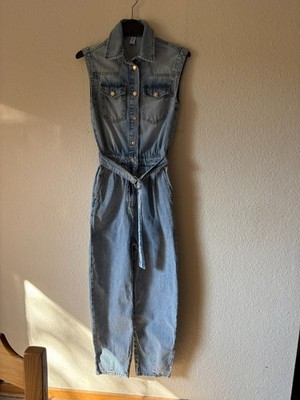 Liu Jo Milano Jumpsuit Overall Jeans 24 UA3133 D4791