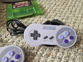 SNES 001 Console Controllers PS AV Cable Quickshot Controller  & 101 in 1 Cart