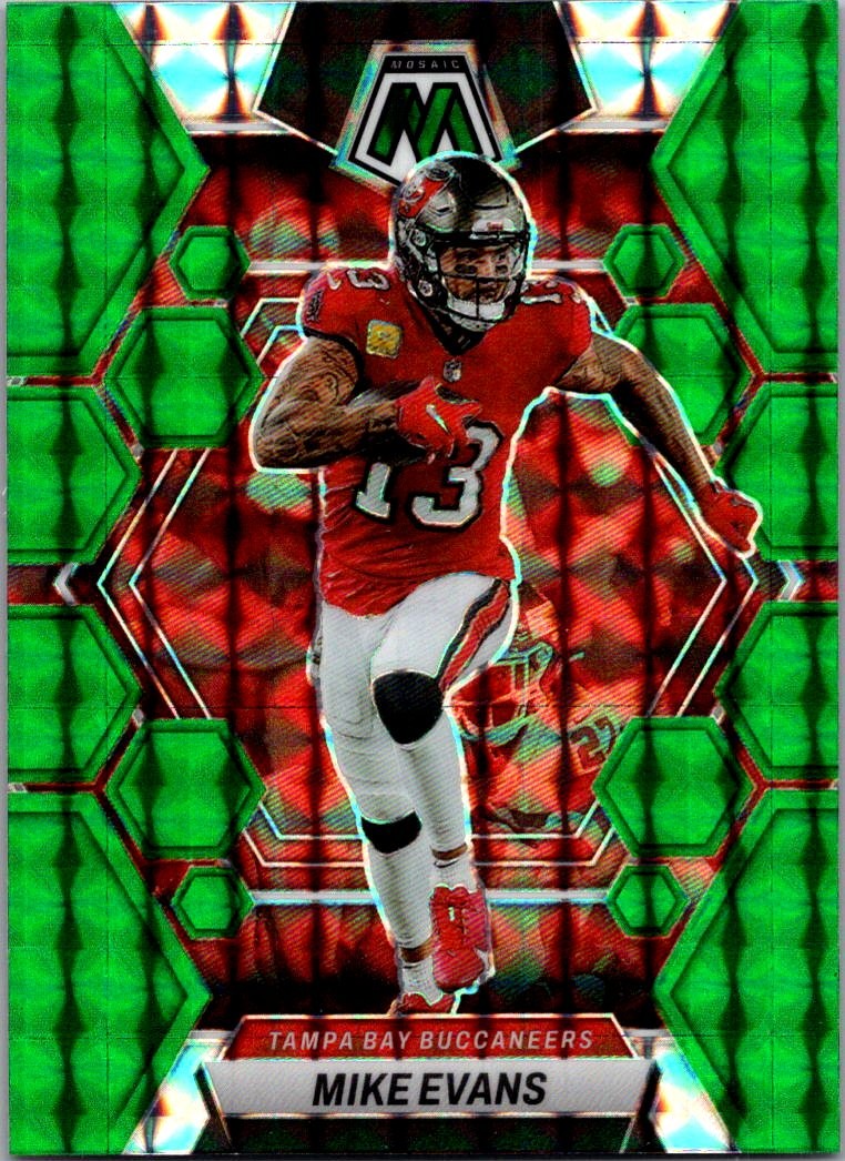 2023 Panini Mosaic #227 Mike Evans Green Mosaic