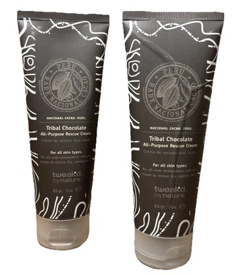 Tweak'd By Nature X2 Tribal Chocolate All-Purpose Rescue Cream 3oz Each Sealed
