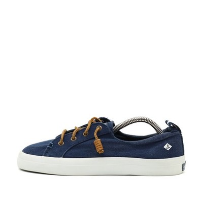 Sperry Damen STS98642 Schnürschuhe Marineblau Canvas Niedrig Bootsschuhe EU 37,5