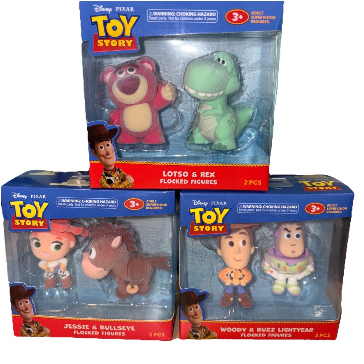 Disney Pixar Toy Story Lotso, Rex, Jessie, Bullseye, Woody,Buzz