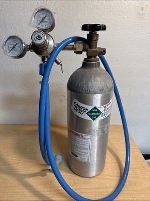 Carbon Dioxide, CO2, Liquid 5Lb, Refillable Alum. Regulator - Beverage Factory