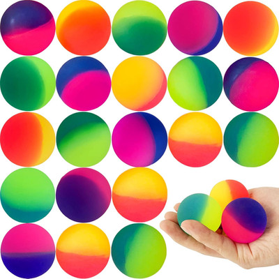 18 Pcs Bouncy Balls for Kids,45 Mm Jumbo Super Bouncy Balls,Rubber High Bouncing