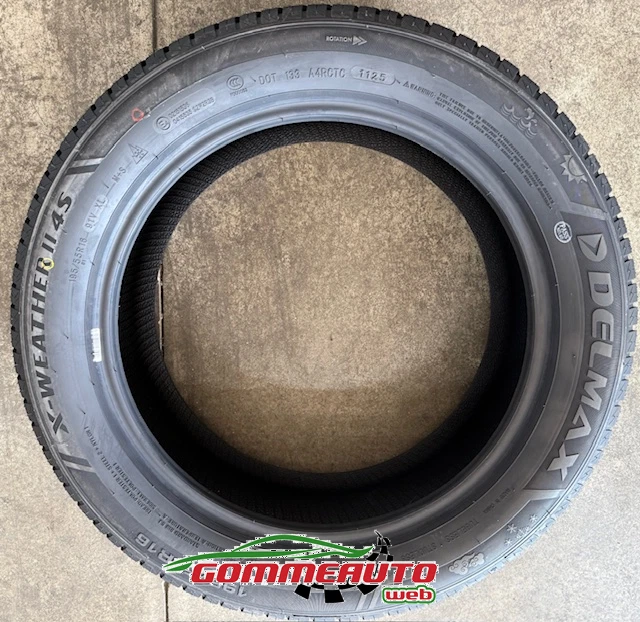 SET 4 PNEUMATICI 4 STAGIONI 195/55R16 91V XL DELMAX X-WEATHER II GOMME DOT2025 - Immagine 2 di 3