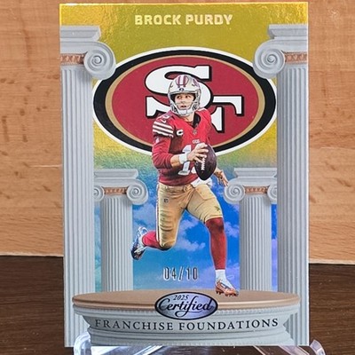 Panini Certified 2025 Franchise Foundations Brock Purdy Gold 4/10 49ers