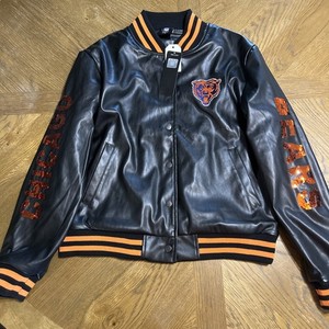 Chicago Bears Leather Jacket | eBay